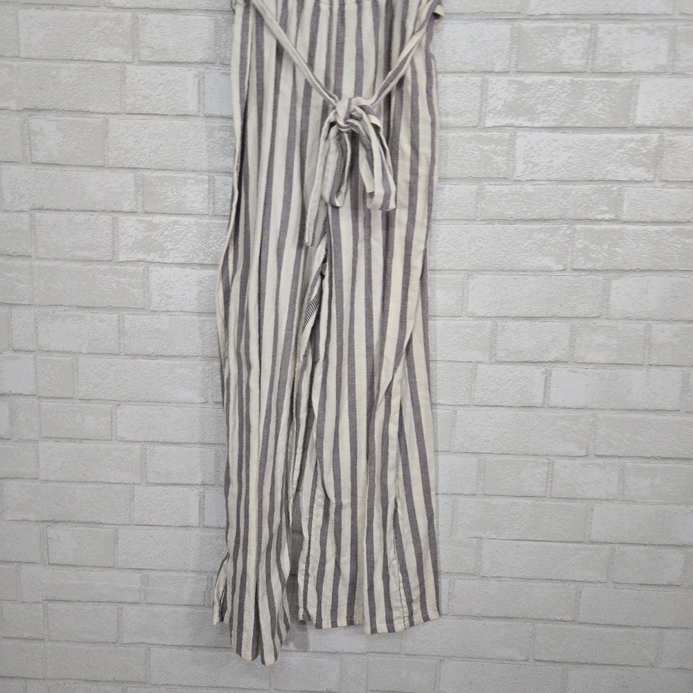 Maurices stripe tie front jumpsuit - Picture 3 of 15